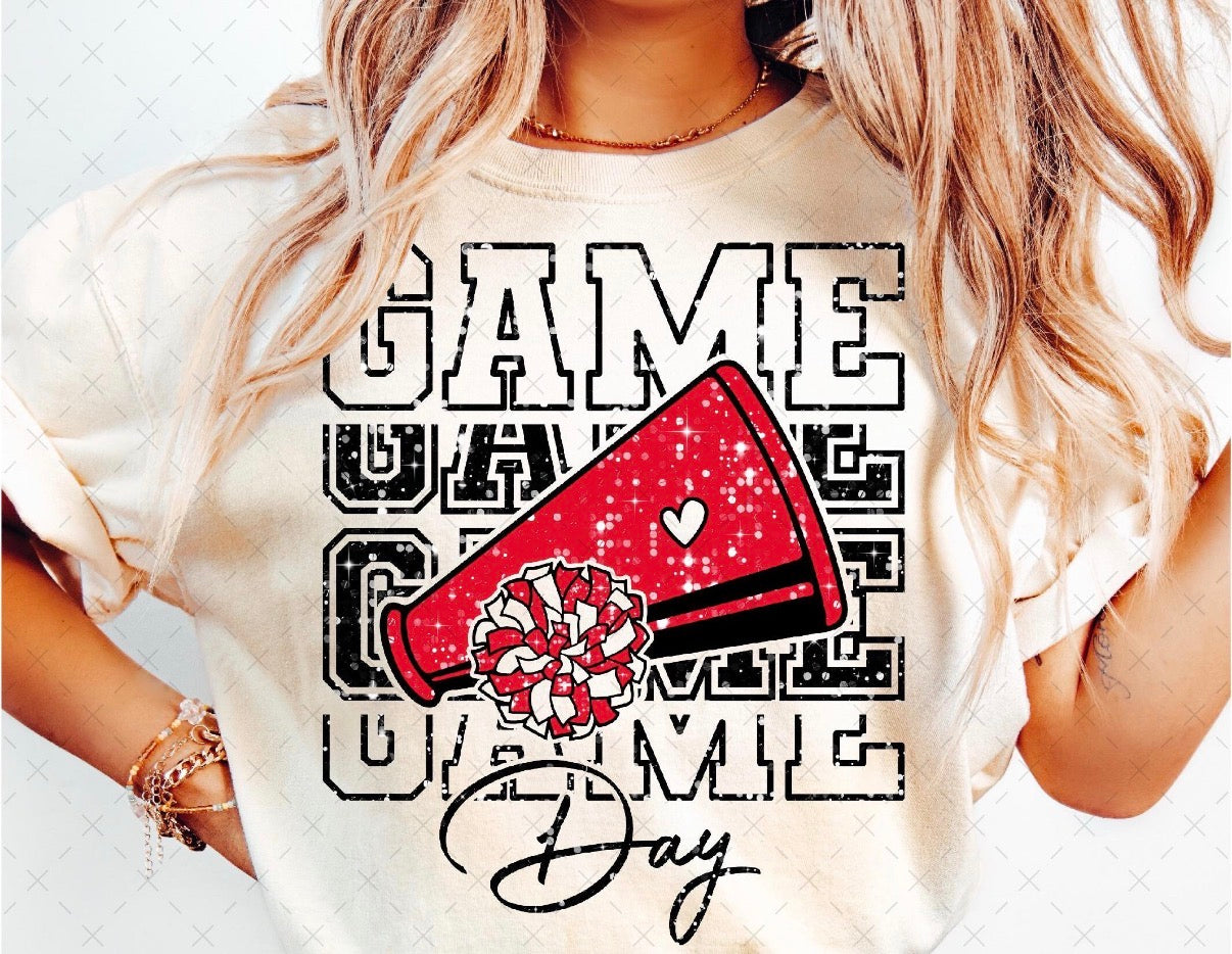 Black & Red Game Day Cheer