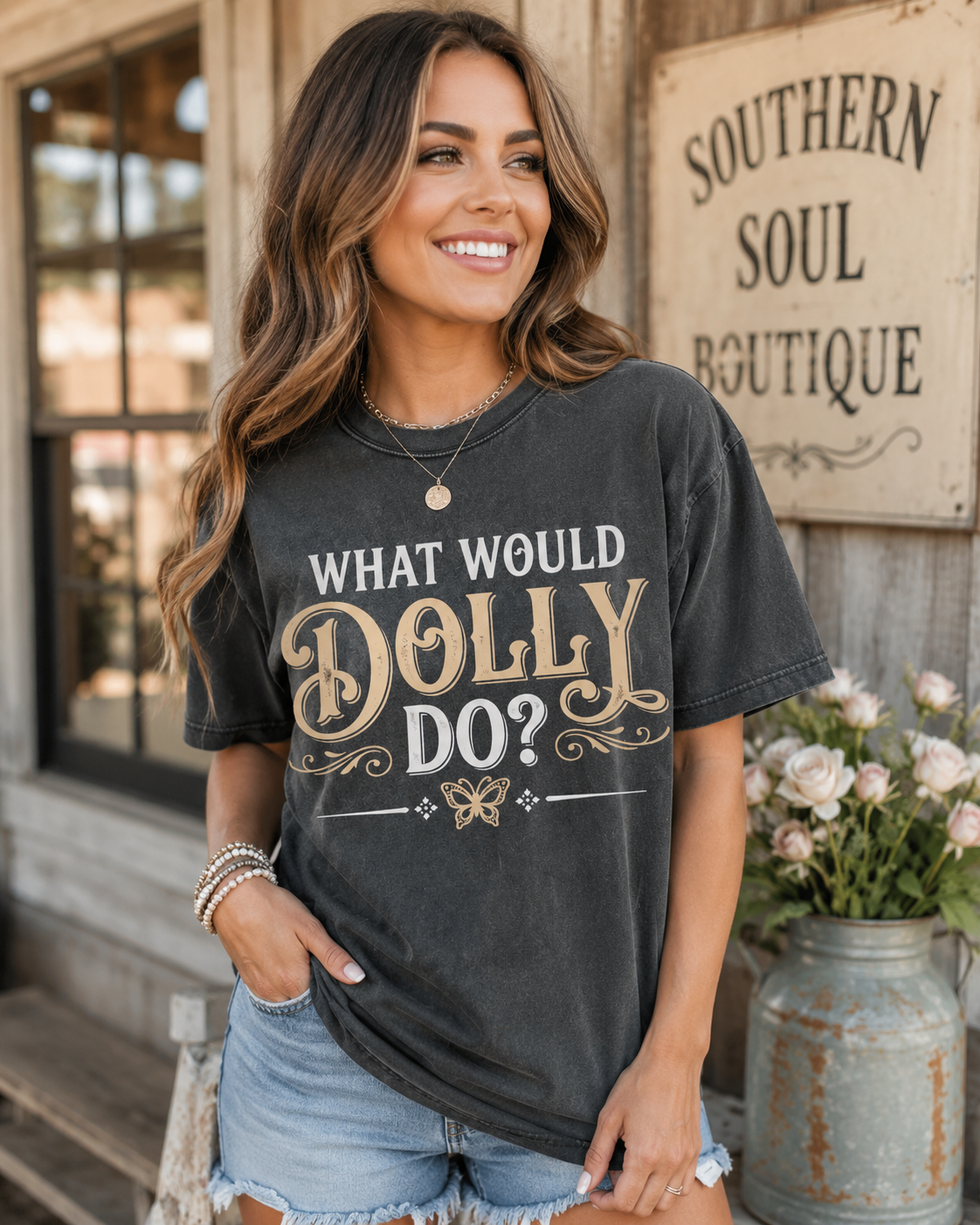 What Would Dolly Do? Comfort Colors Tee