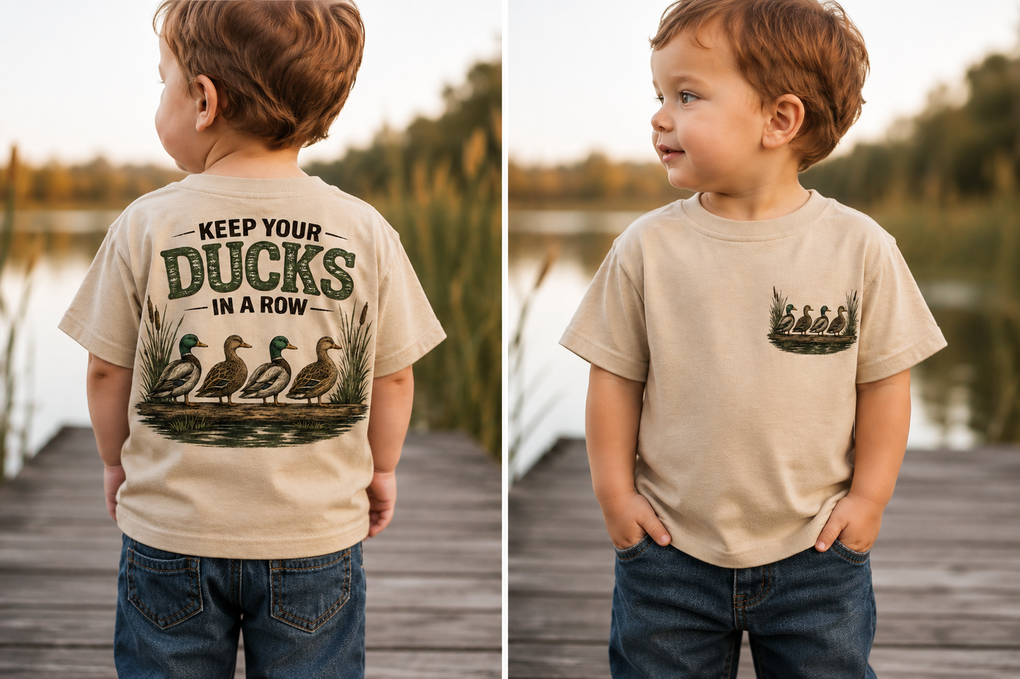 Keep Your Ducks in a Row Toddler Graphic Tee