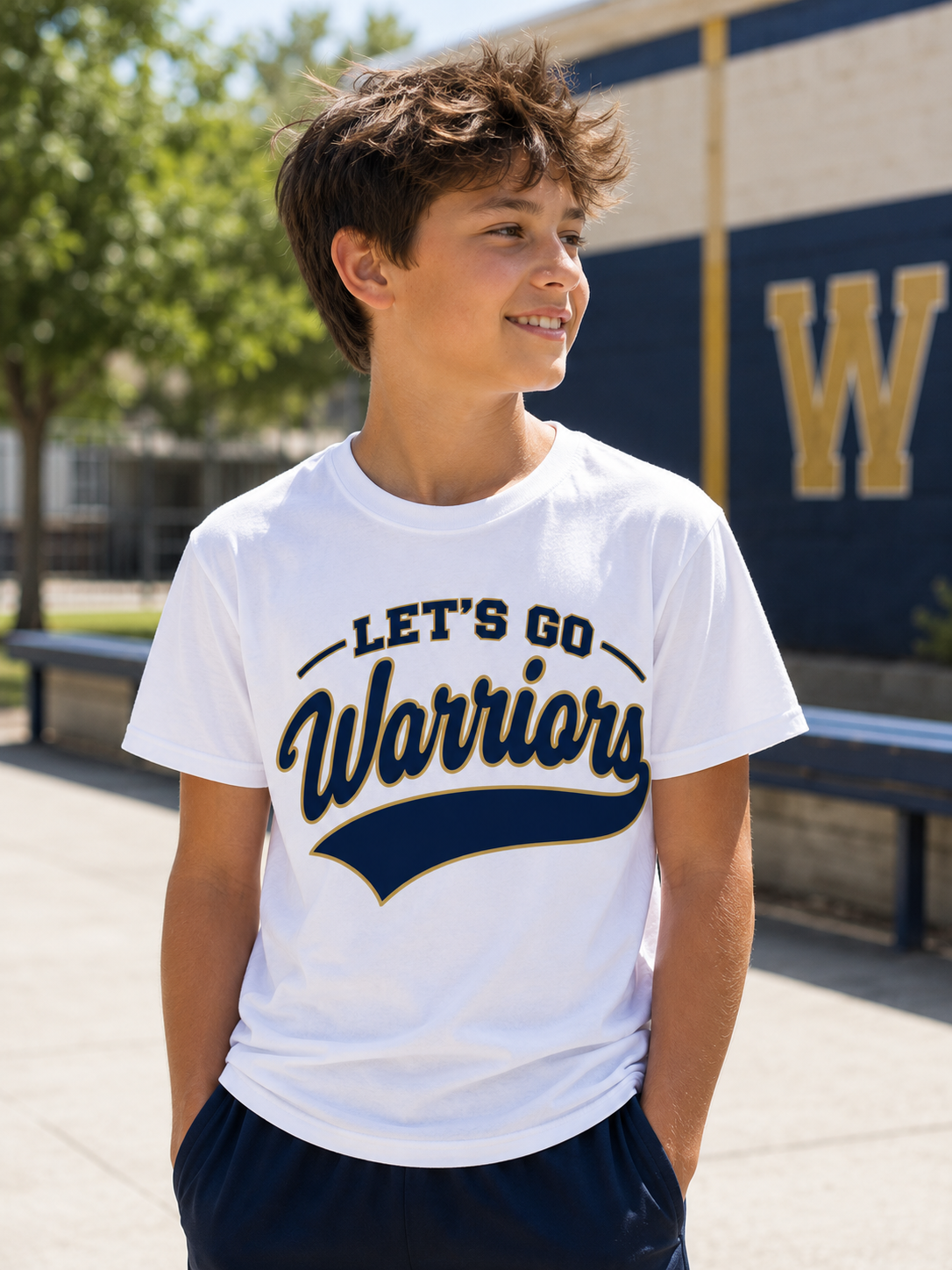 Lets go Warriors Tee