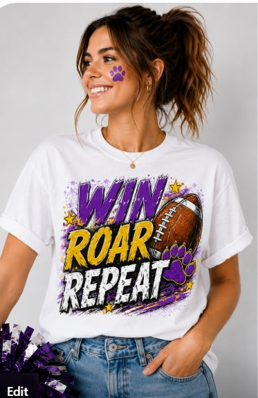 Win Roar Repeat Spirit Tee