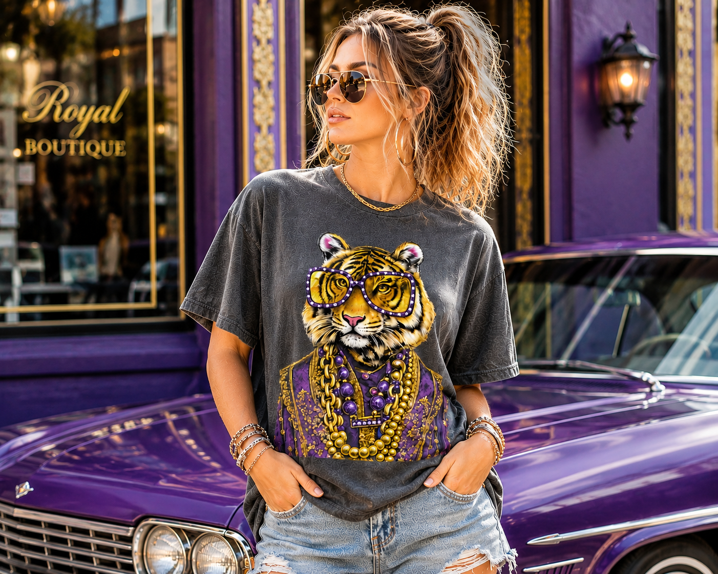 Bayou Royale Tiger Tee