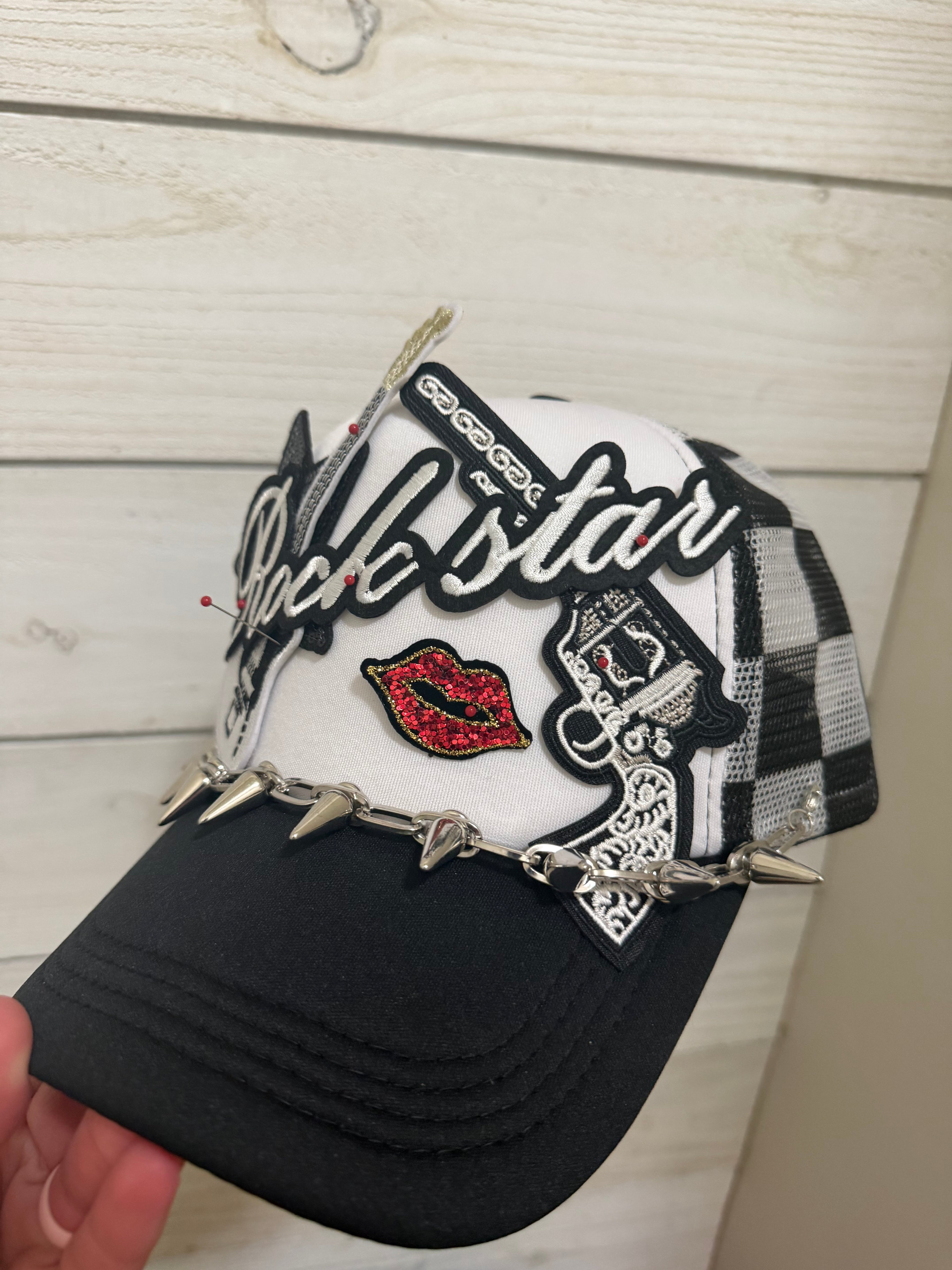 Rockstar Trucker Hat with Chain