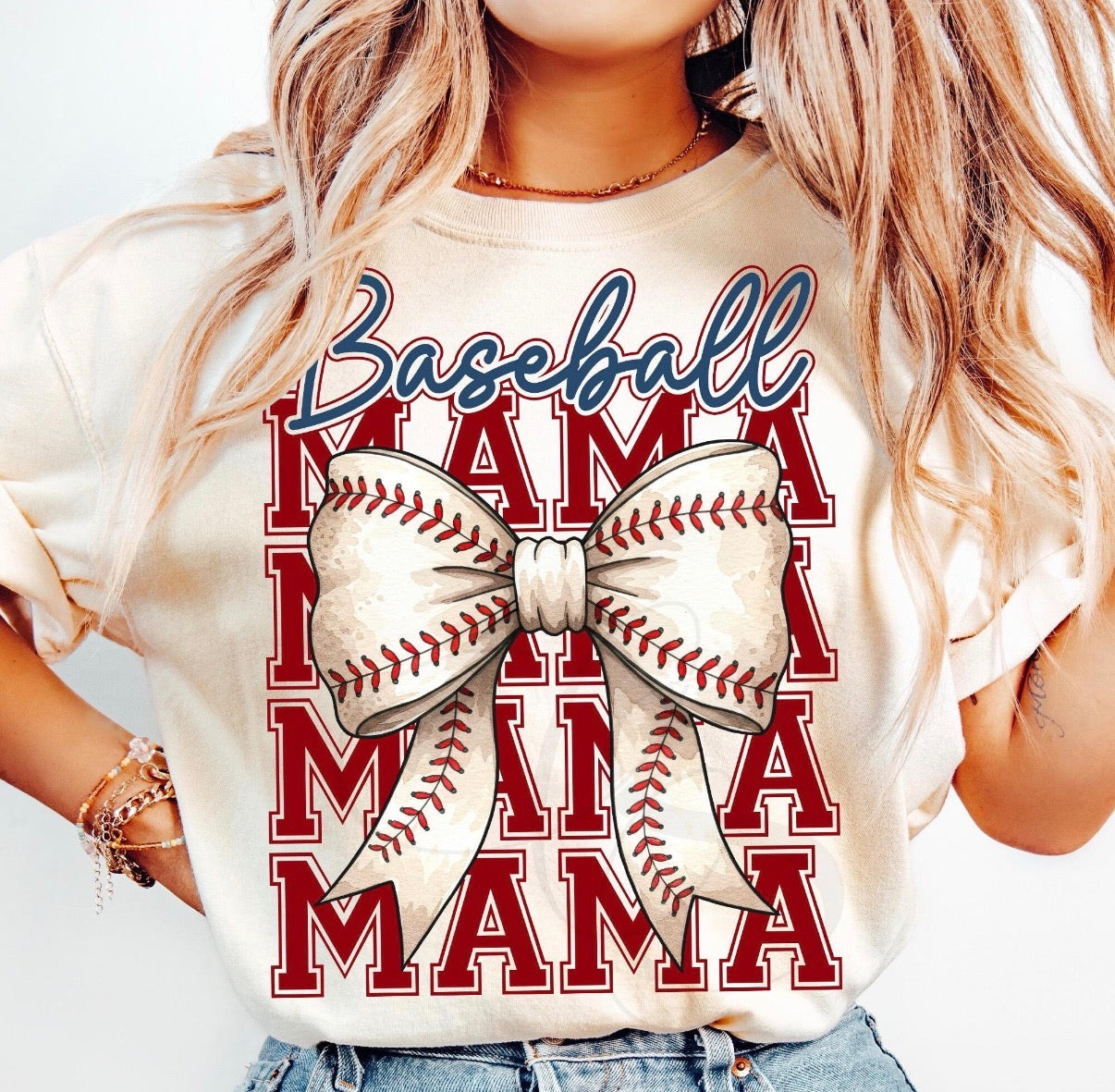 Baseball Mama & Bows Tee