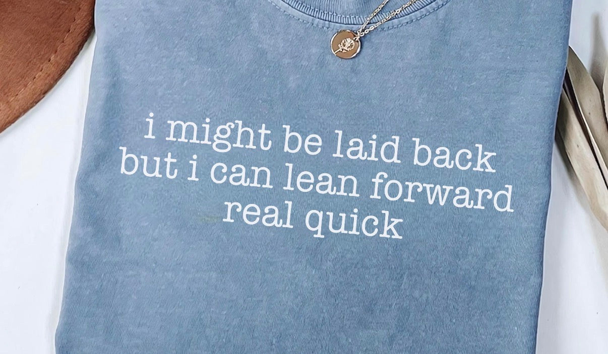 I might be..