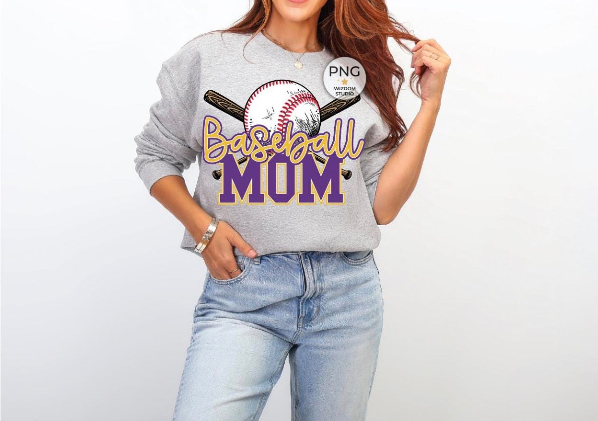 Baseball Mom (Purple)