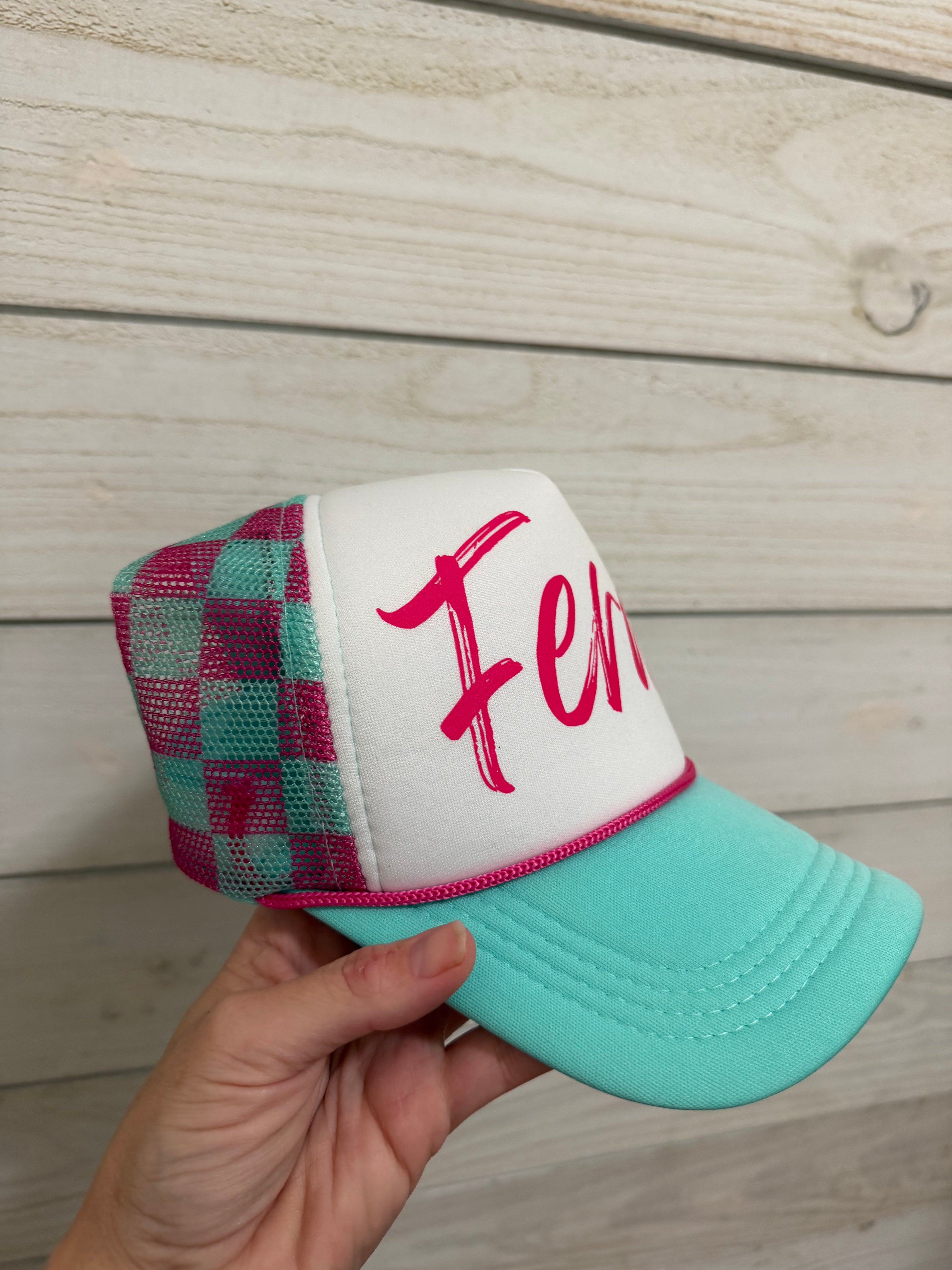 Feral Checkered Trucker Hat