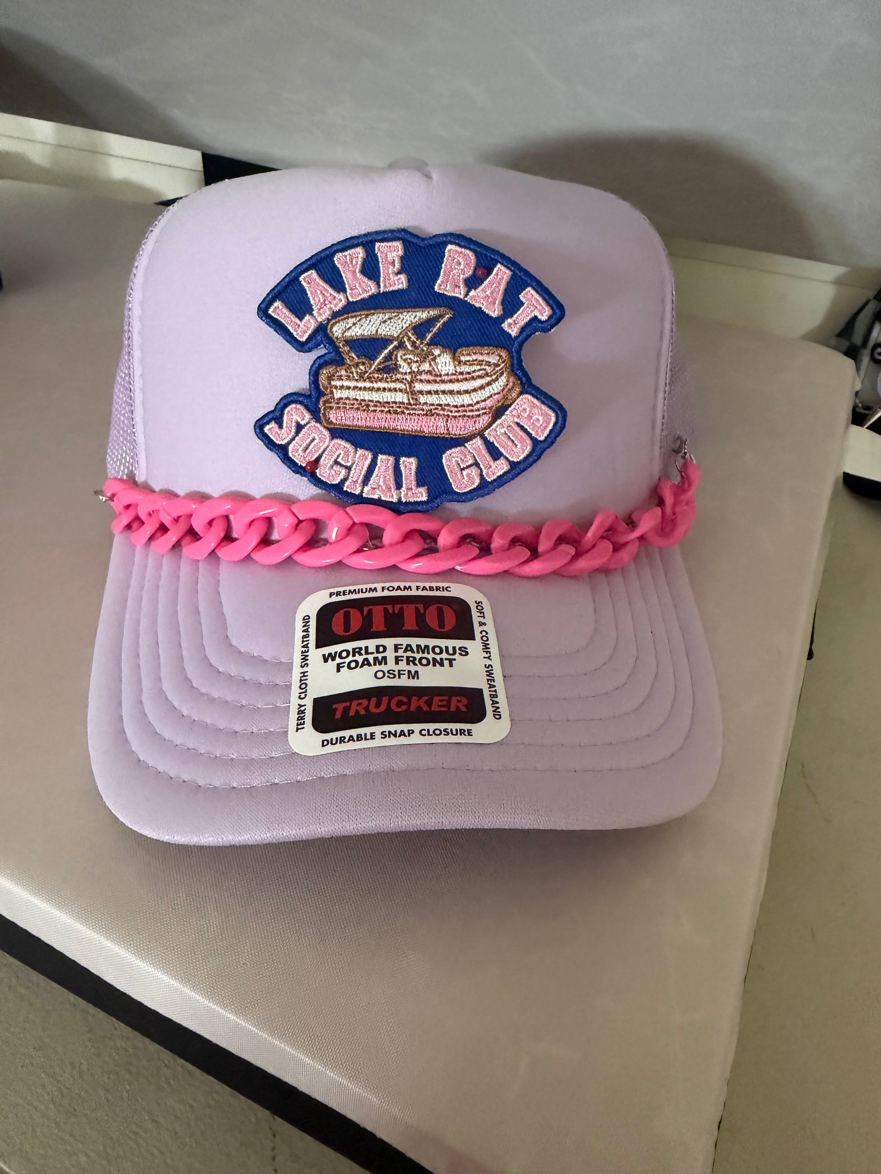 Lake Rat Trucker Hat W/Chain