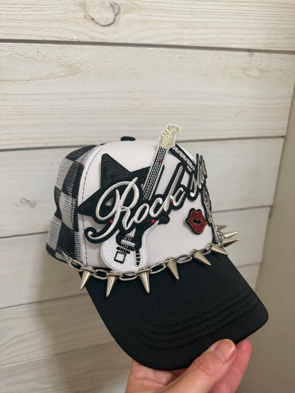 Rockstar Trucker Hat with Chain