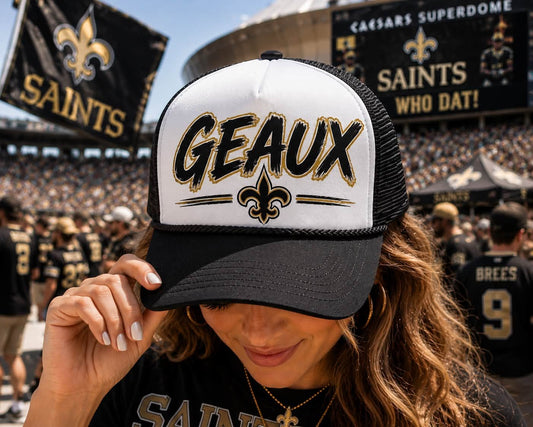 GEAUX Saints Trucker Hat