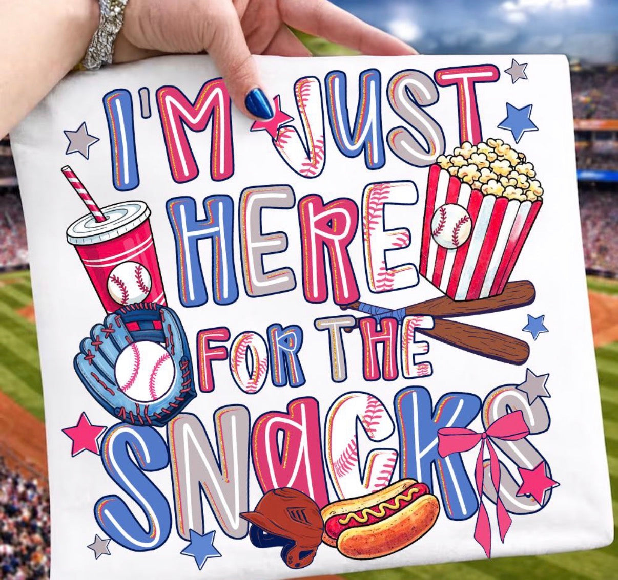Just here for the snacks Tee
