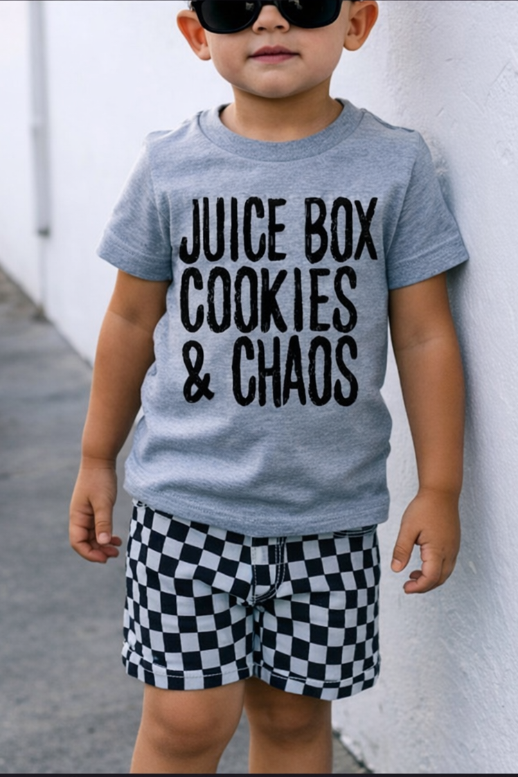 Juice Box, Cookies & Chaos Tee