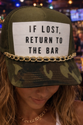 If Lost Return to the Bar Trucker Hat & Chain