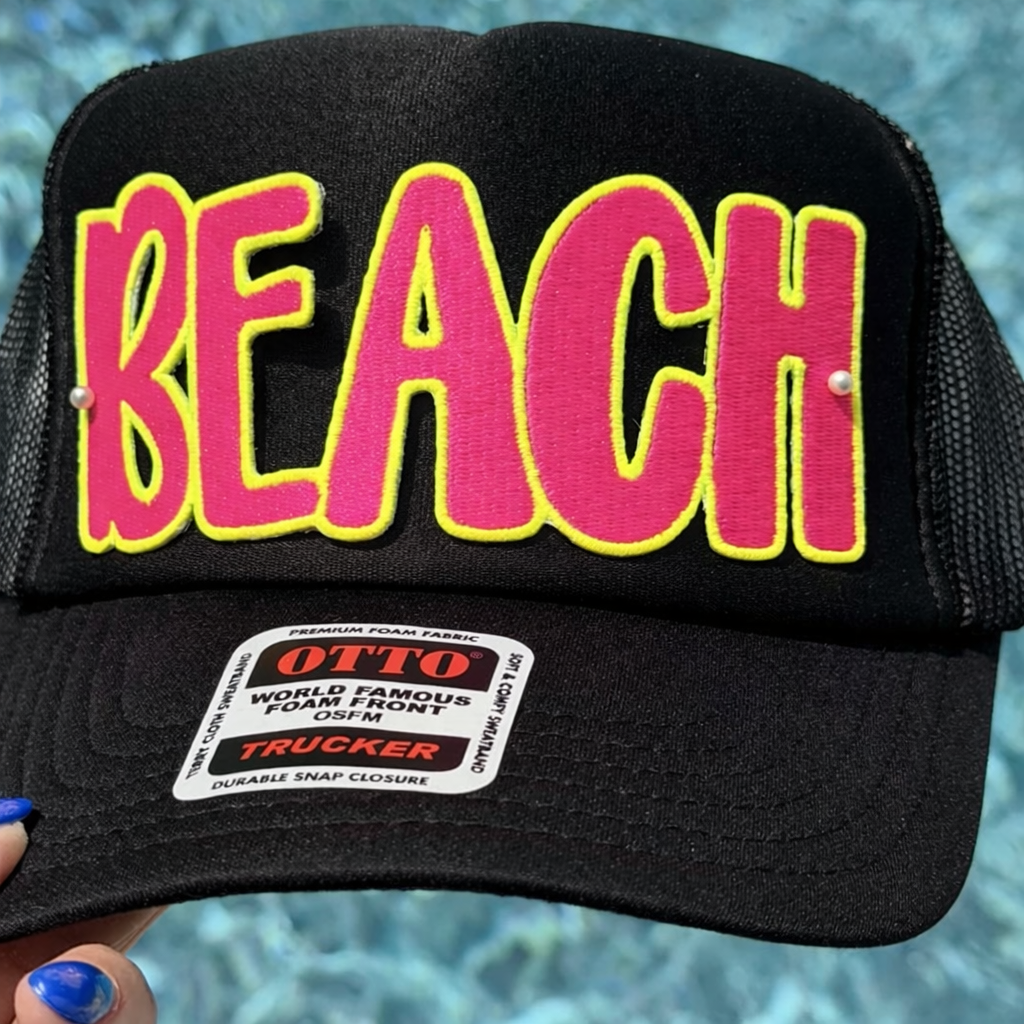 Neon Beach Trucker Hat