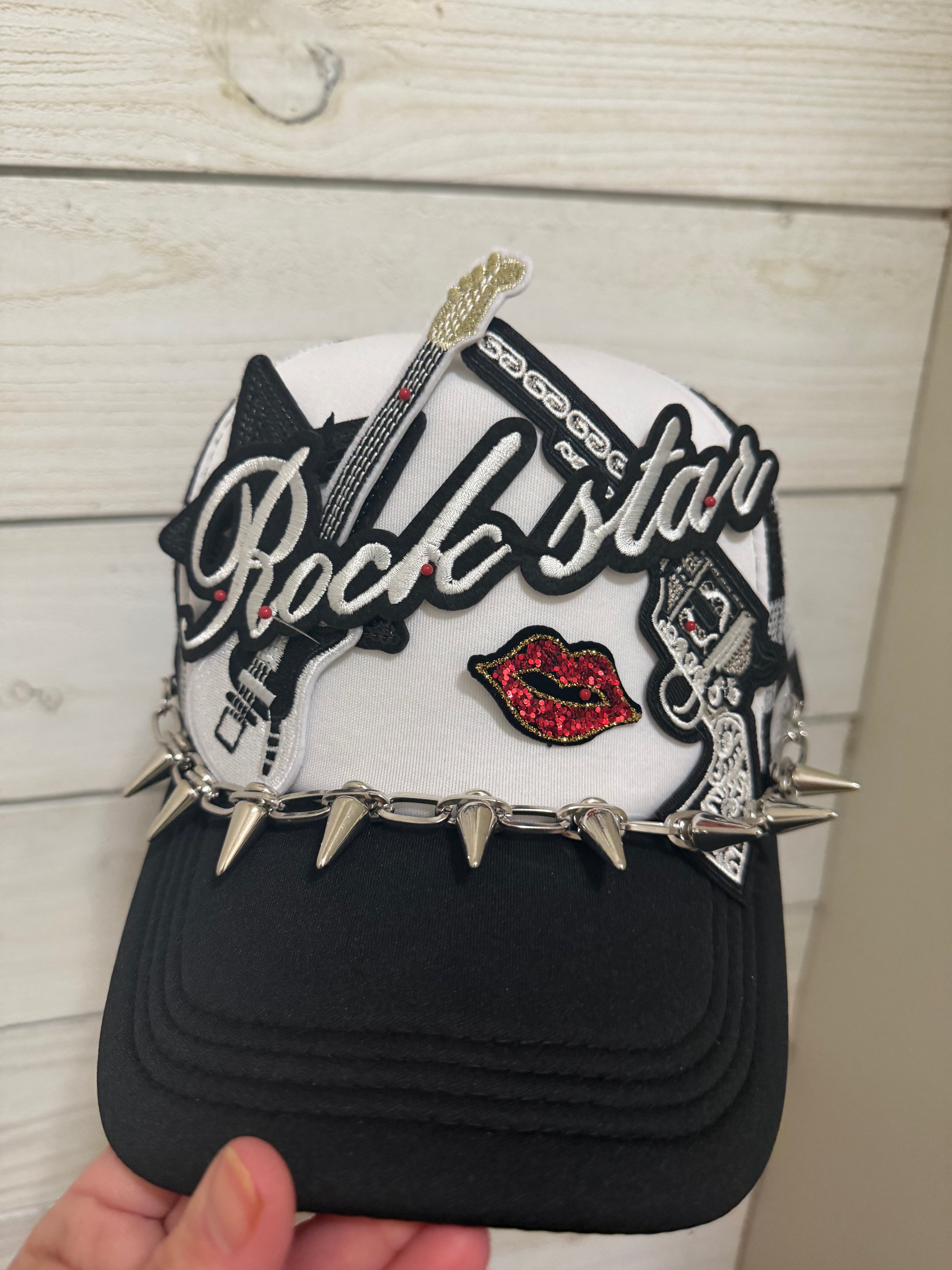 Rockstar Trucker Hat with Chain