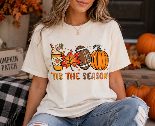 ’Tis the Season Fall Football Graphic Tee