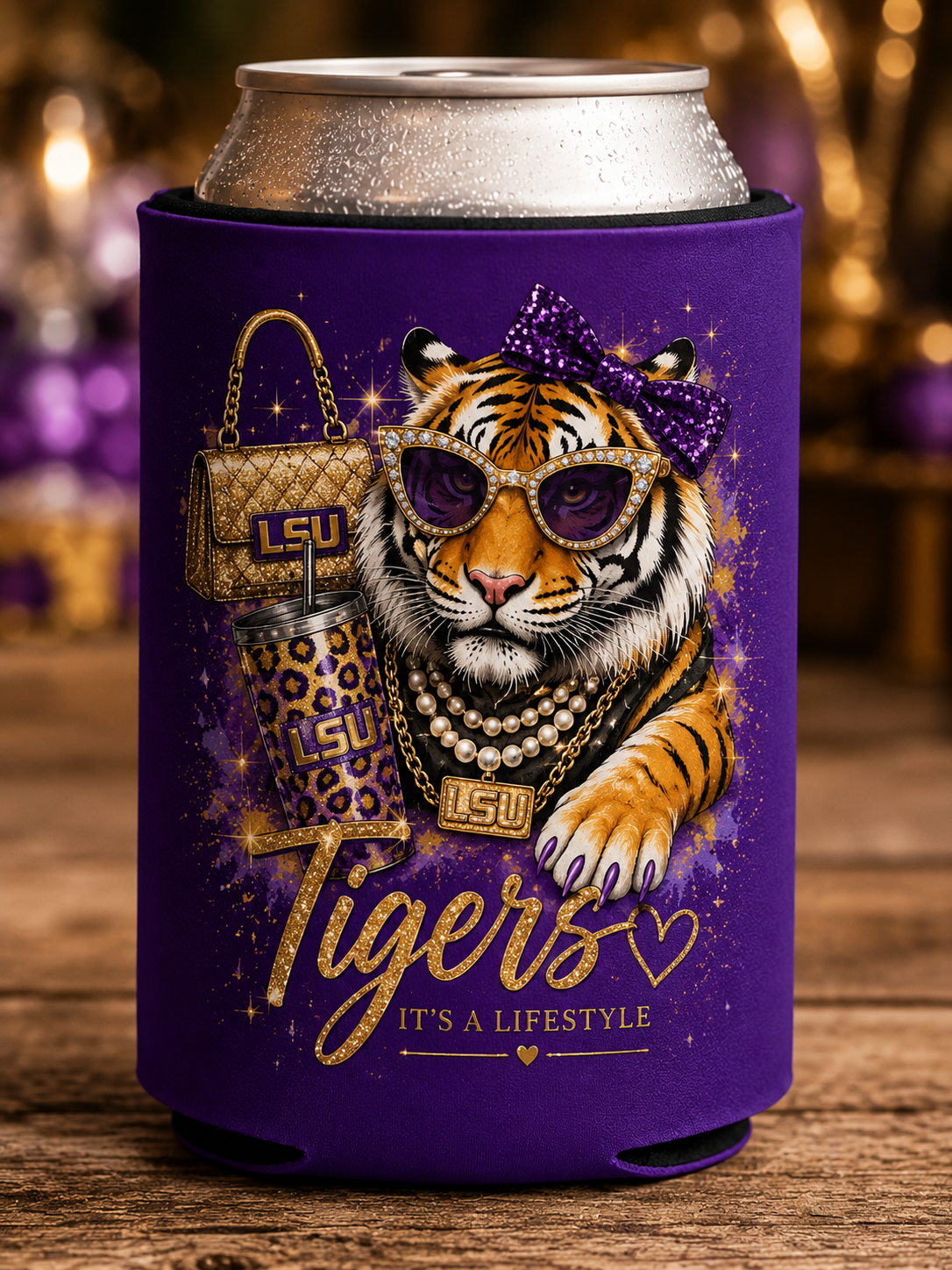 Tigers "It's a Lifestyle" Koozie