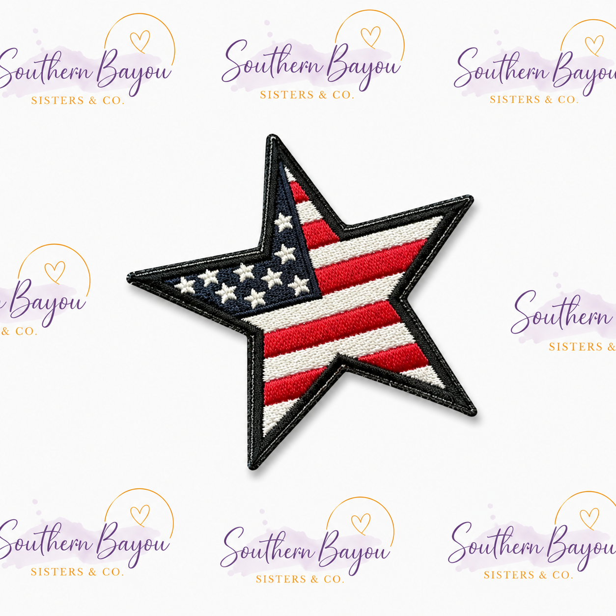 Flag Star Patch