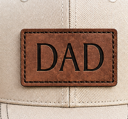 Dad Faux Leather Patch
