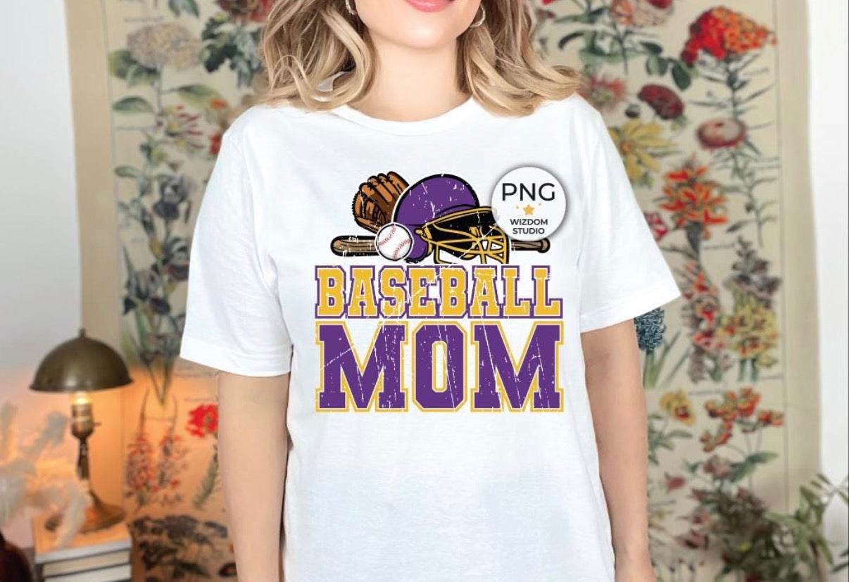 Baseball Mom 2 (purple)