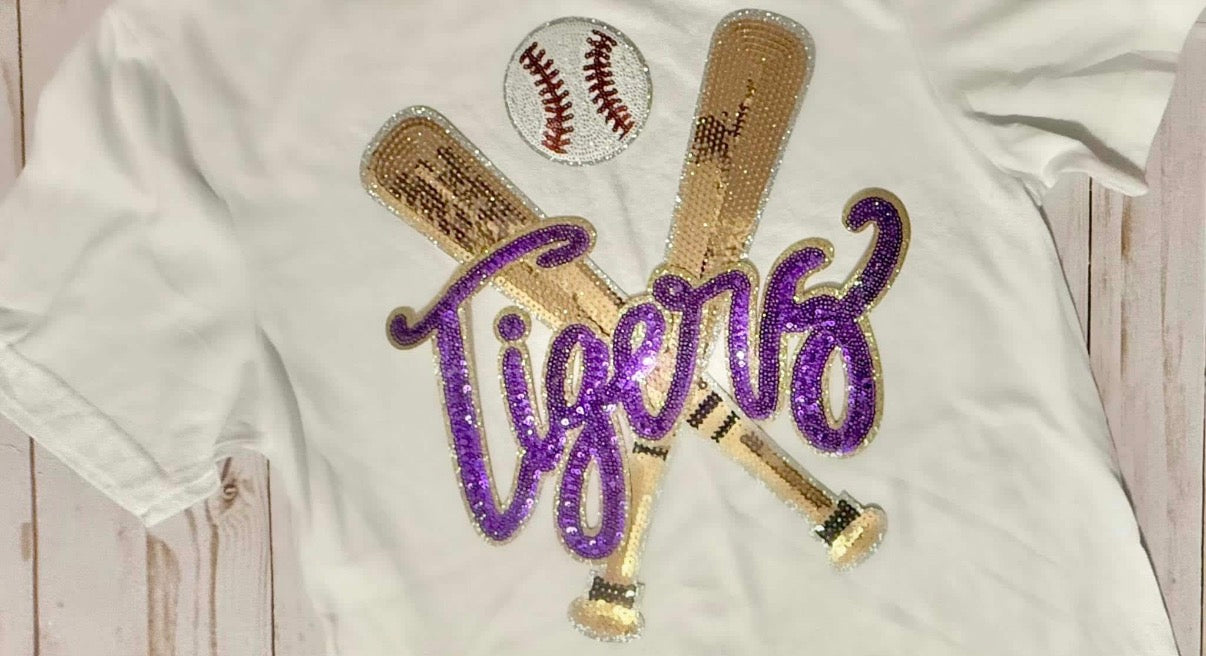 Tigers Baseball Patch Tee