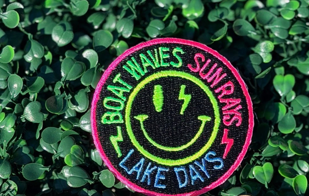 3” Boat Waves & Sun Rays Hat Patch