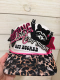 Stay Trashy & Riding dirty trucker hat