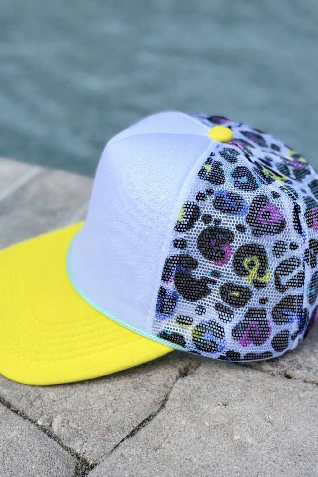 Neon Leopard Trucker Hat