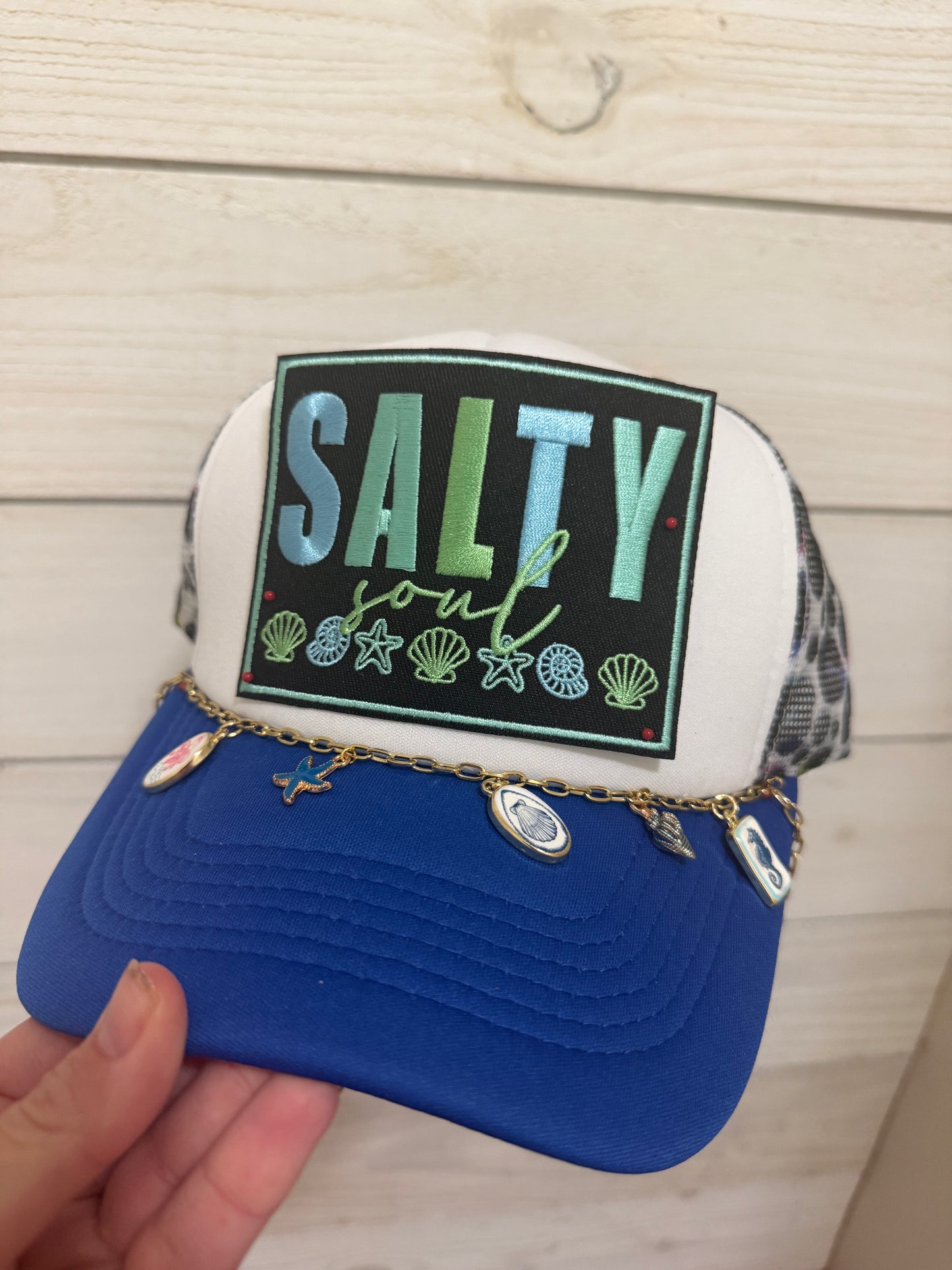 Salty Soul Leopard Hat & Chain