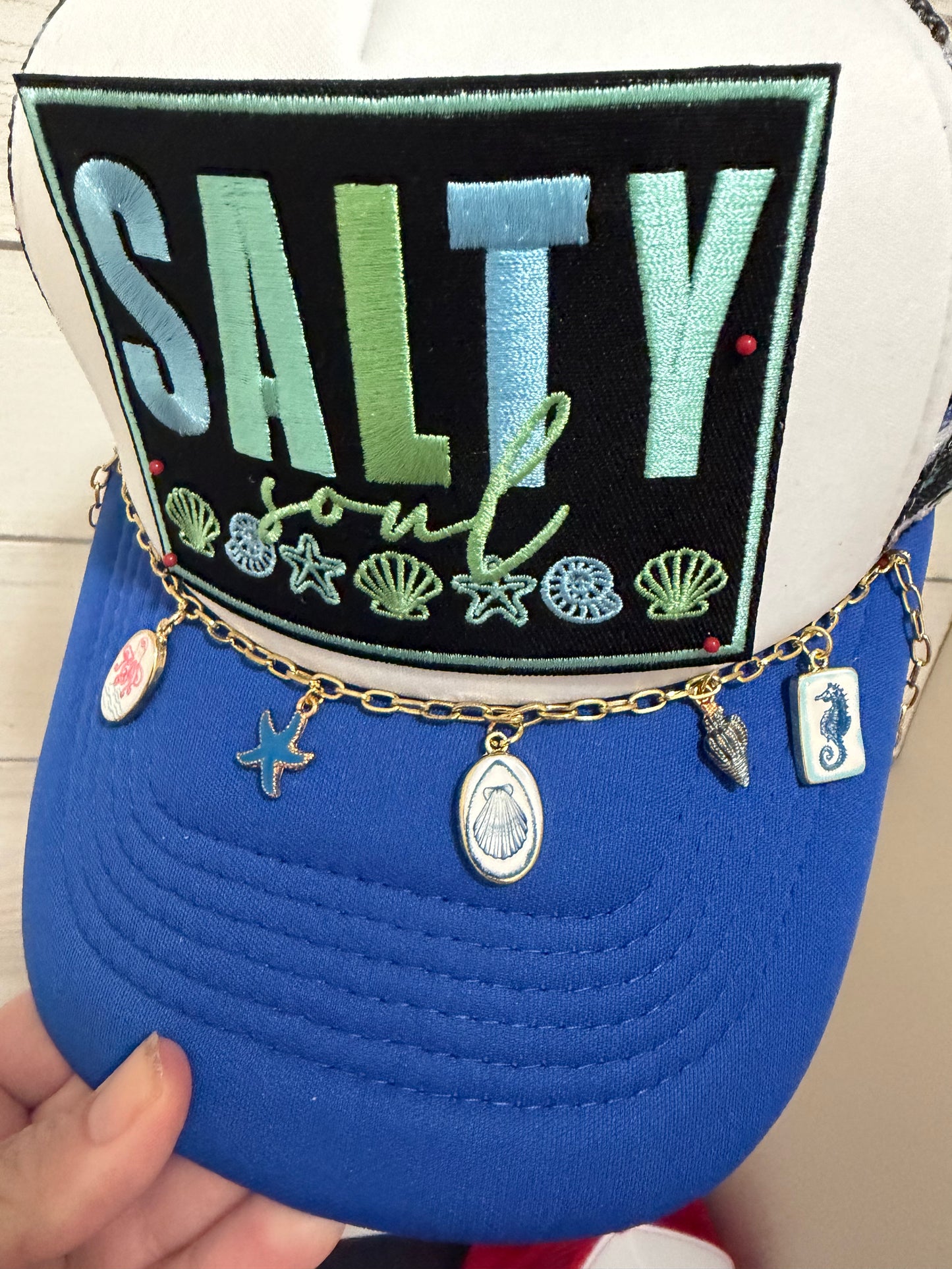 Salty Soul Leopard Hat & Chain