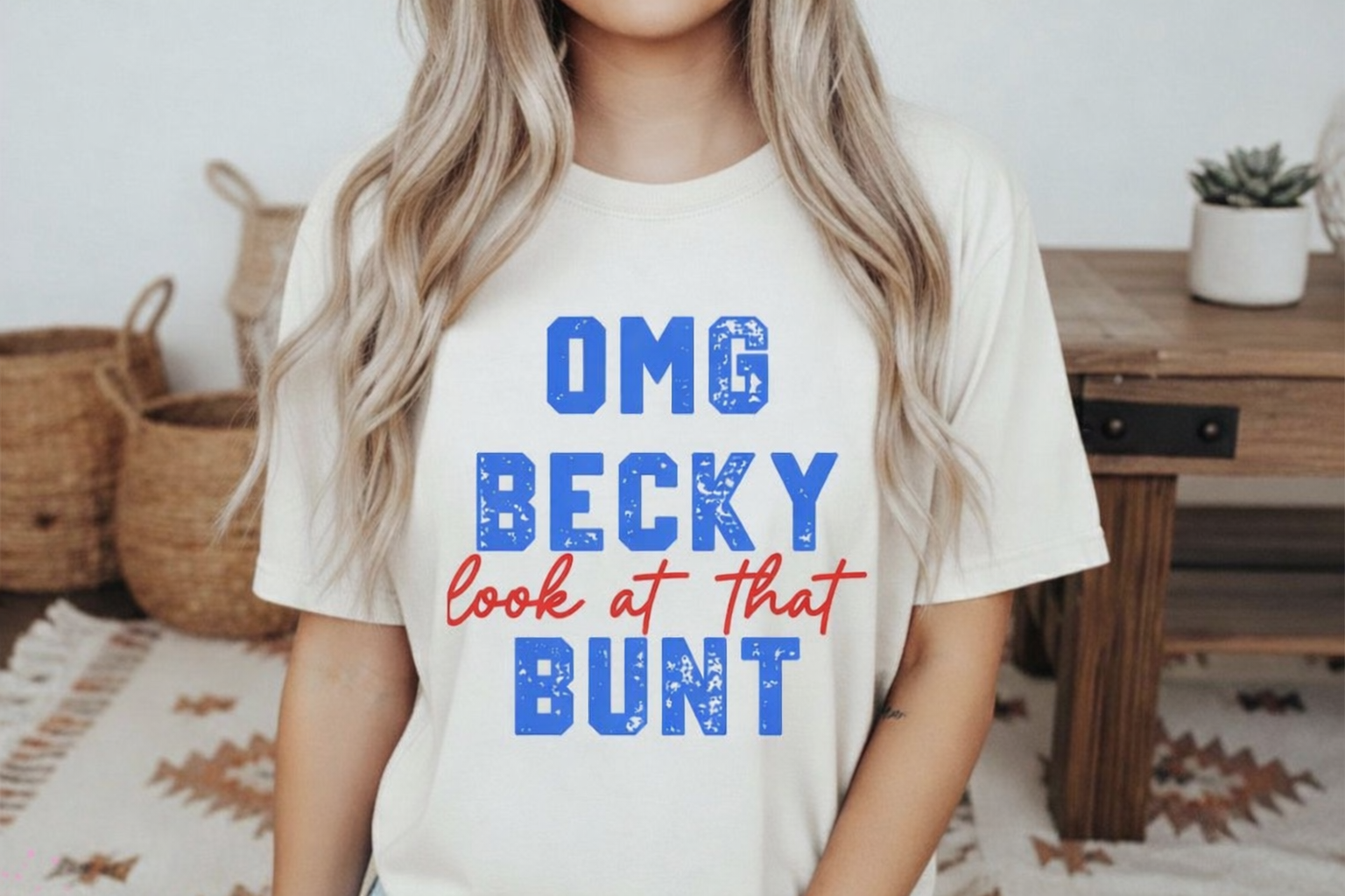 OMG Becky Look at that BUNT