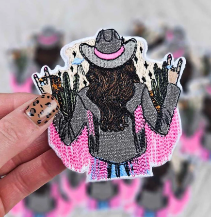 Rock on Cowgirl Patch