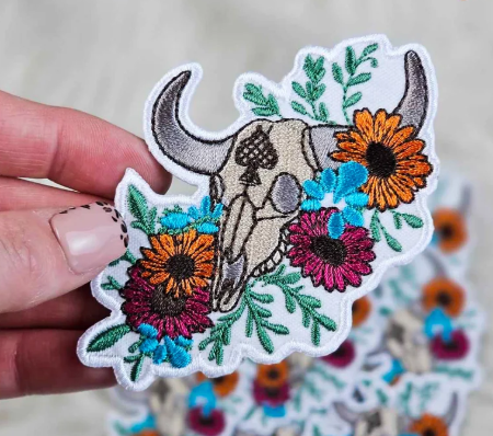 Boho Steer Skull Patch