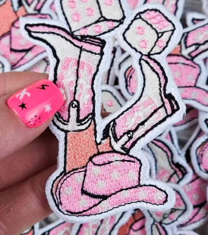 Roll the Dice Cowgirl Patch