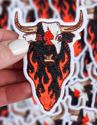 Flamin Bull Patch