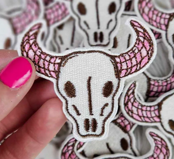 Disco Steer Skull Patch