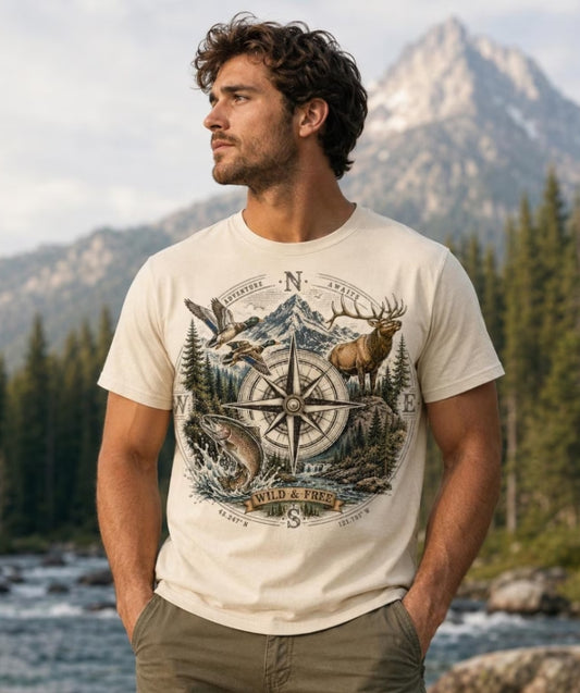 Wild & Free Outdoor Adventure Tee