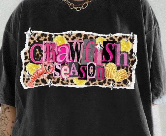 Crawfish Season Pink & Leopard Print